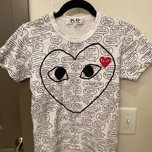 Comme Des Garçons Play tshirt Retail $560 Limited